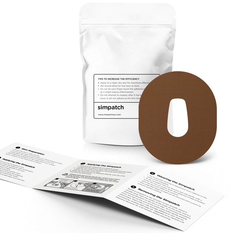 SIMPATCH Adhesive Patch for Dexcom G6 - Brown - Image 2